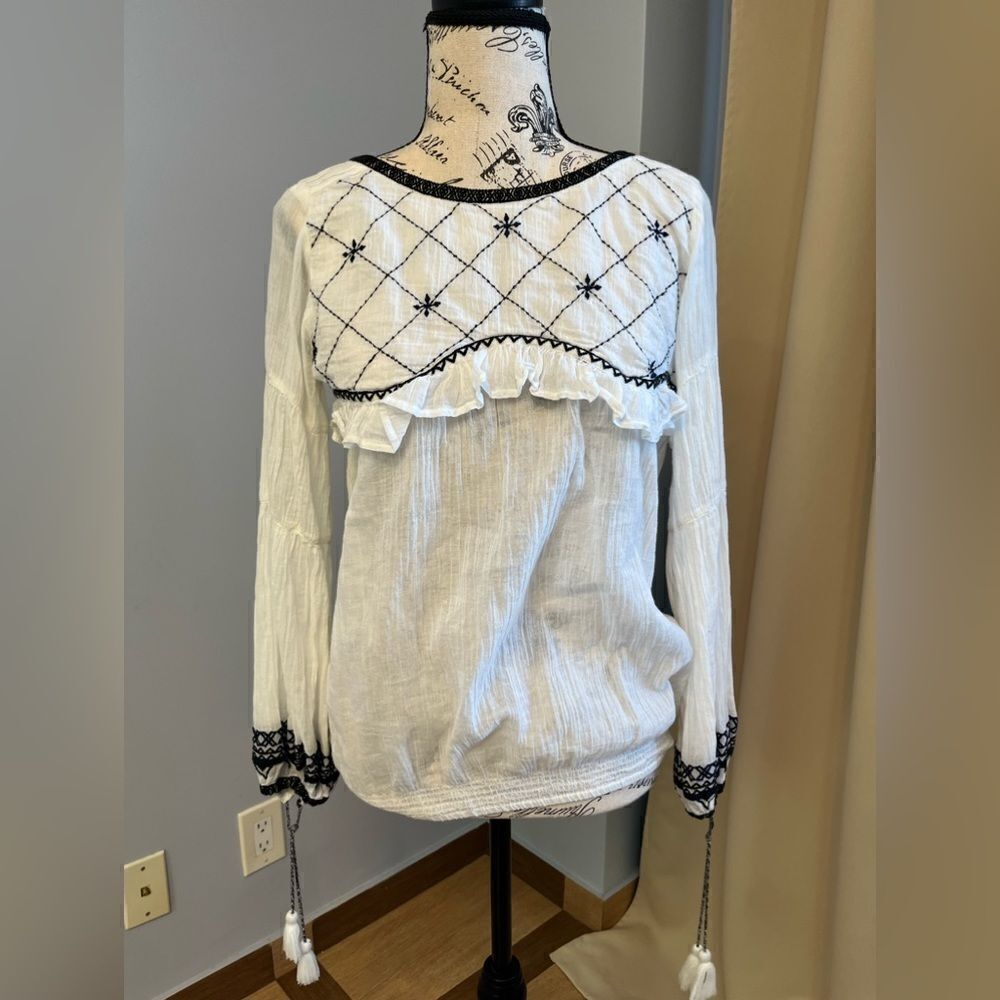 Ba&sh embroidered blouse